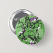 Badge Rond 5 Cm Lanterne verte - affiche absurde de collage (Devant & derrière)