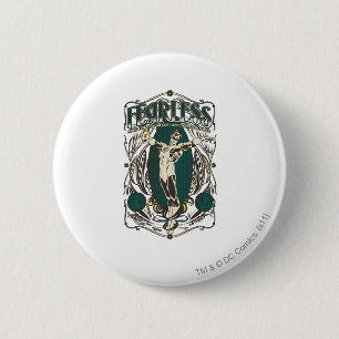 Badge Rond 5 Cm Lanterne verte - affiche "courageuse"