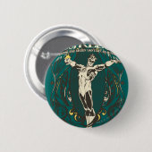 Badge Rond 5 Cm Lanterne verte - affiche "courageuse" (Devant & derrière)