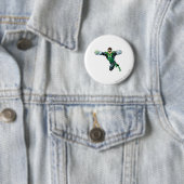 Badge Rond 5 Cm Lanterne verte - comique, regardant en avant (En situation)