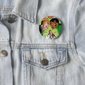 Badge Rond 5 Cm Lanterne verte contre la lanterne verte (En situation)