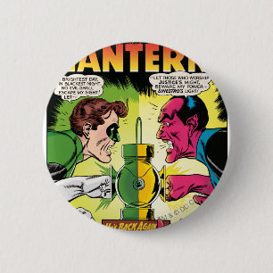 Badge Rond 5 Cm Lanterne verte contre Sinestro