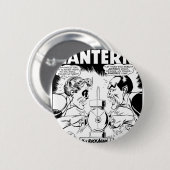 Badge Rond 5 Cm Lanterne verte contre Sinestro, noir et blanc (Devant & derrière)
