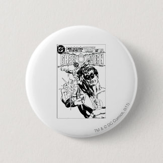 Badge Rond 5 Cm Lanterne verte - couverture, noir et Pentecôte