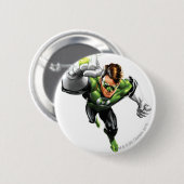 Badge Rond 5 Cm Lanterne verte - entièrement rendue, augmenter de (Devant & derrière)