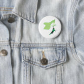 Badge Rond 5 Cm Lanterne verte - entièrement rendue, avec la (En situation)