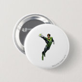 Badge Rond 5 Cm Lanterne verte - entièrement rendue, bras (Devant & derrière)