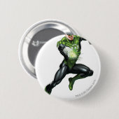 Badge Rond 5 Cm Lanterne verte - entièrement rendue, sautant (Devant & derrière)