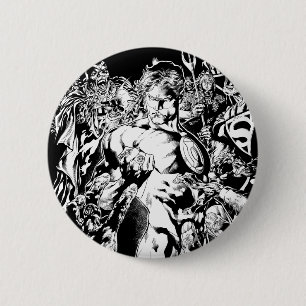 Badge Rond 5 Cm Lanterne verte entourée