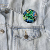 Badge Rond 5 Cm Lanterne verte et le panneau instantané (En situation)