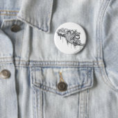 Badge Rond 5 Cm Lanterne verte - innocence tordue BW (En situation)