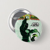 Badge Rond 5 Cm Lanterne verte - lanterne rougeoyante (Devant & derrière)