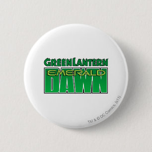 Badge Rond 5 Cm Lanterne verte - logo vert d'aube