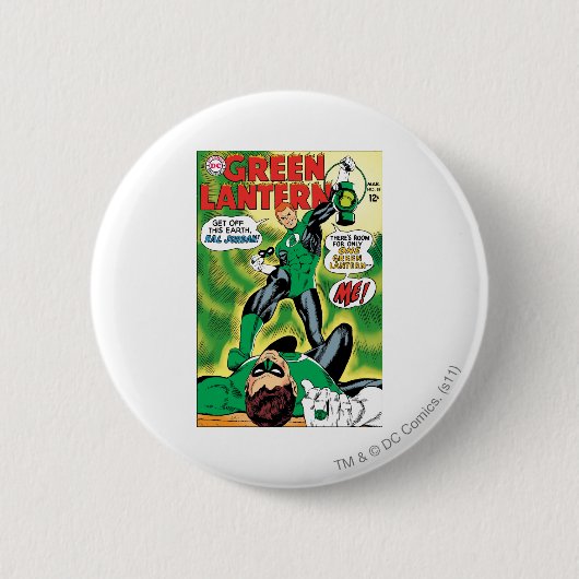 Badge Rond 5 Cm Lanterne verte - obtenez outre de cet Earch Hal (Devant)