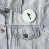 Badge Rond 5 Cm Lanterne verte - volant (En situation)