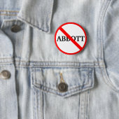 Badge Rond 5 Cm L'anti-gouverneur Greg     AbbottButton (En situation)