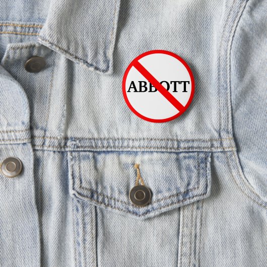 Badge Rond 5 Cm L'anti-gouverneur Greg     AbbottButton (En situation)
