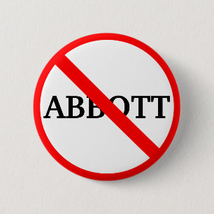 Badge Rond 5 Cm L'anti-gouverneur Greg     AbbottButton