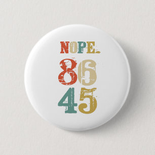 Badge Rond 5 Cm L'anti Président Démocrate de l'atout 86 45