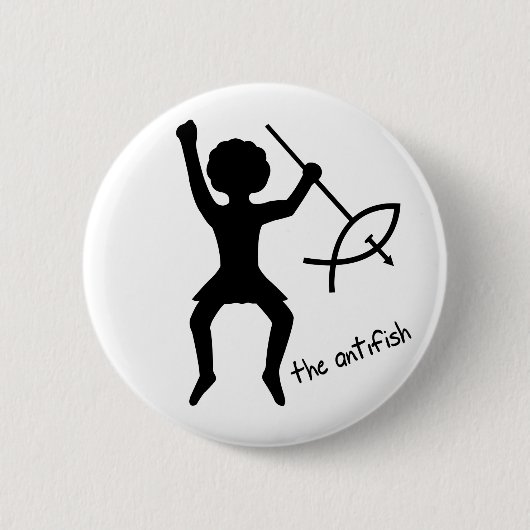 Badge Rond 5 Cm L'Antifish - bouton (Devant)