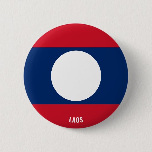 Badge Rond 5 Cm Laos Drapeau mignon Patriotique (Devant)