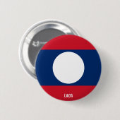 Badge Rond 5 Cm Laos Drapeau mignon Patriotique (Devant & derrière)
