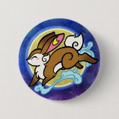 Badge Rond 5 Cm lapin (Devant)