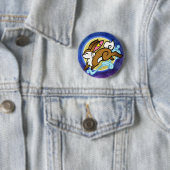 Badge Rond 5 Cm lapin (En situation)