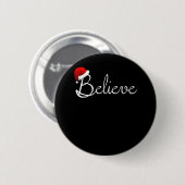 Badge Rond 5 Cm Lapin avec pull de Noël Xmas Rabbit Noël (Devant & derrière)