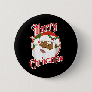 Badge Rond 5 Cm Lapin avec pull de Noël Xmas Rabbit Noël