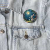 Badge Rond 5 Cm lapin chuseok (En situation)
