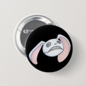 Badge Rond 5 Cm Lapin de bouton (Devant & derrière)