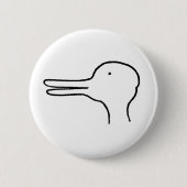 Badge Rond 5 Cm lapin de canard (Devant)