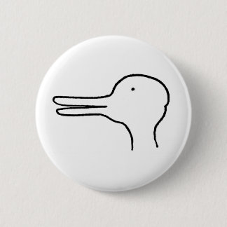Badge Rond 5 Cm lapin de canard