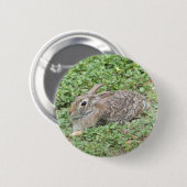 Badge Rond 5 Cm Lapin de lapin (Devant & derrière)