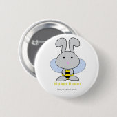 Badge Rond 5 Cm Lapin de miel (Devant & derrière)