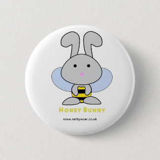 Badge Rond 5 Cm Lapin de miel