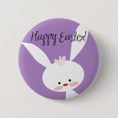 Badge Rond 5 Cm Lapin de Pâques (Devant)