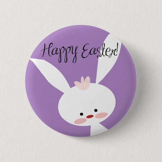 Badge Rond 5 Cm Lapin de Pâques (Devant)
