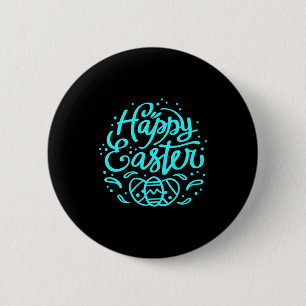 Badge Rond 5 Cm Lapin de Pâques Joyeux Lapin Visage Drôle de Jour
