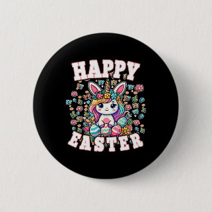 Badge Rond 5 Cm Lapin de Pâques Licorne Lapin de Pâques Garçons To