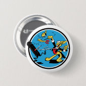Badge Rond 5 Cm Lapin d'EOD (Devant & derrière)