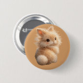 Badge Rond 5 Cm Lapin flou (Devant & derrière)