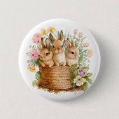 Badge Rond 5 Cm Lapin lapin (Devant)