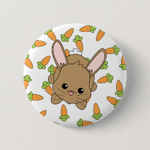 Badge Rond 5 Cm Lapin mignon de Lil