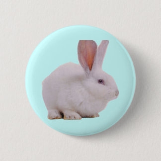 Badge Rond 5 Cm Lapin Mignon Kawaii