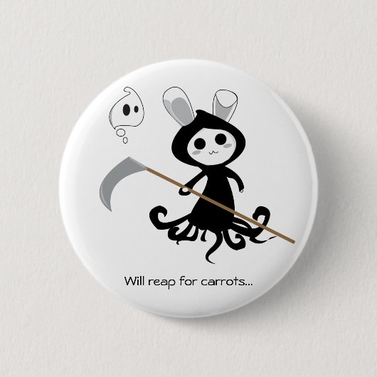Badge Rond 5 Cm Lapin sinistre (Devant)