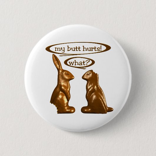 Badge Rond 5 Cm Lapins de chocolat (Devant)