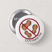 Badge Rond 5 Cm L'arachide 100% libèrent (Devant & derrière)