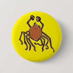 Badge Rond 5 Cm l'araignée de mer groovy